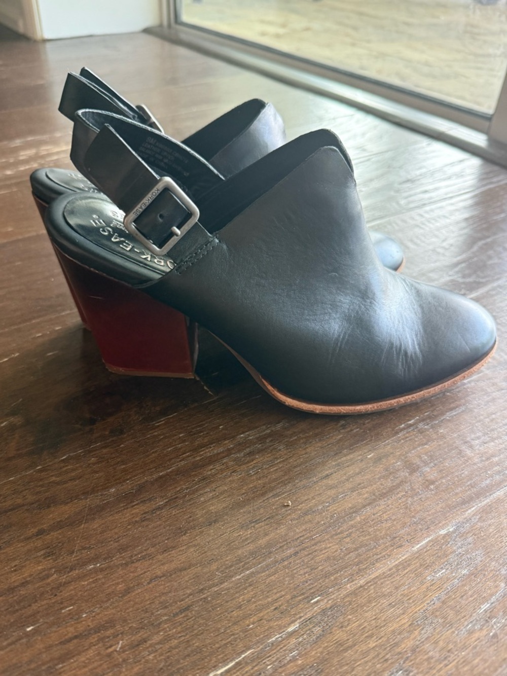 Kork-Ease Janelle Leather Slingback Size 9 black